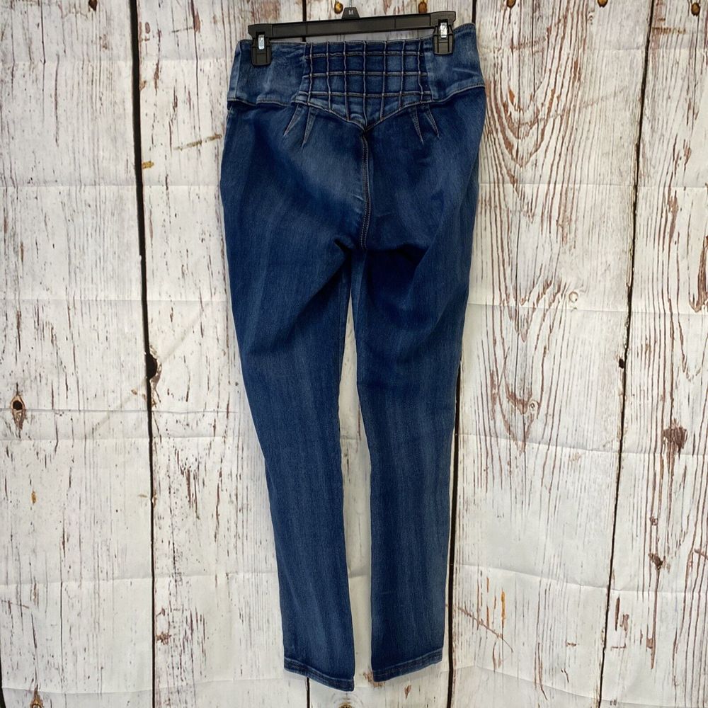 FREE JEANS Women's Medium Wash High Waisted Jeggings Size 11 * (PB) - Picture 2 of 4